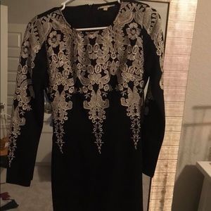 Gianni Bini long sleeve embellished dress